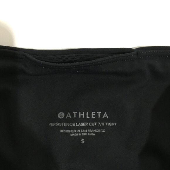 Athleta Persistence Laser Cut 7/8 Tight Womens Small Black - Picture 7 of 15